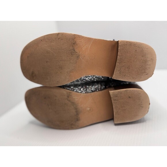 MOTASHA Girl’s Glitter Cowboy Boots Western Embroidered Silver Size 4 US (Bx X) - Picture 8 of 8